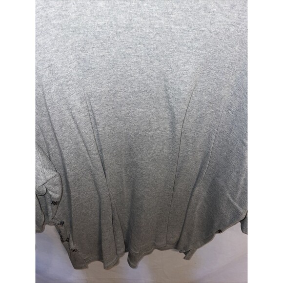 Quacker Factory Comfort Blouse Women’s Size 2X Gray Sequin Striped 3/4 Sleeve - Picture 12 of 12